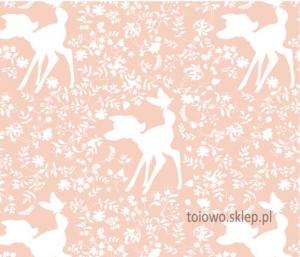 Bambi Pink Quartz Disney materiał na metry